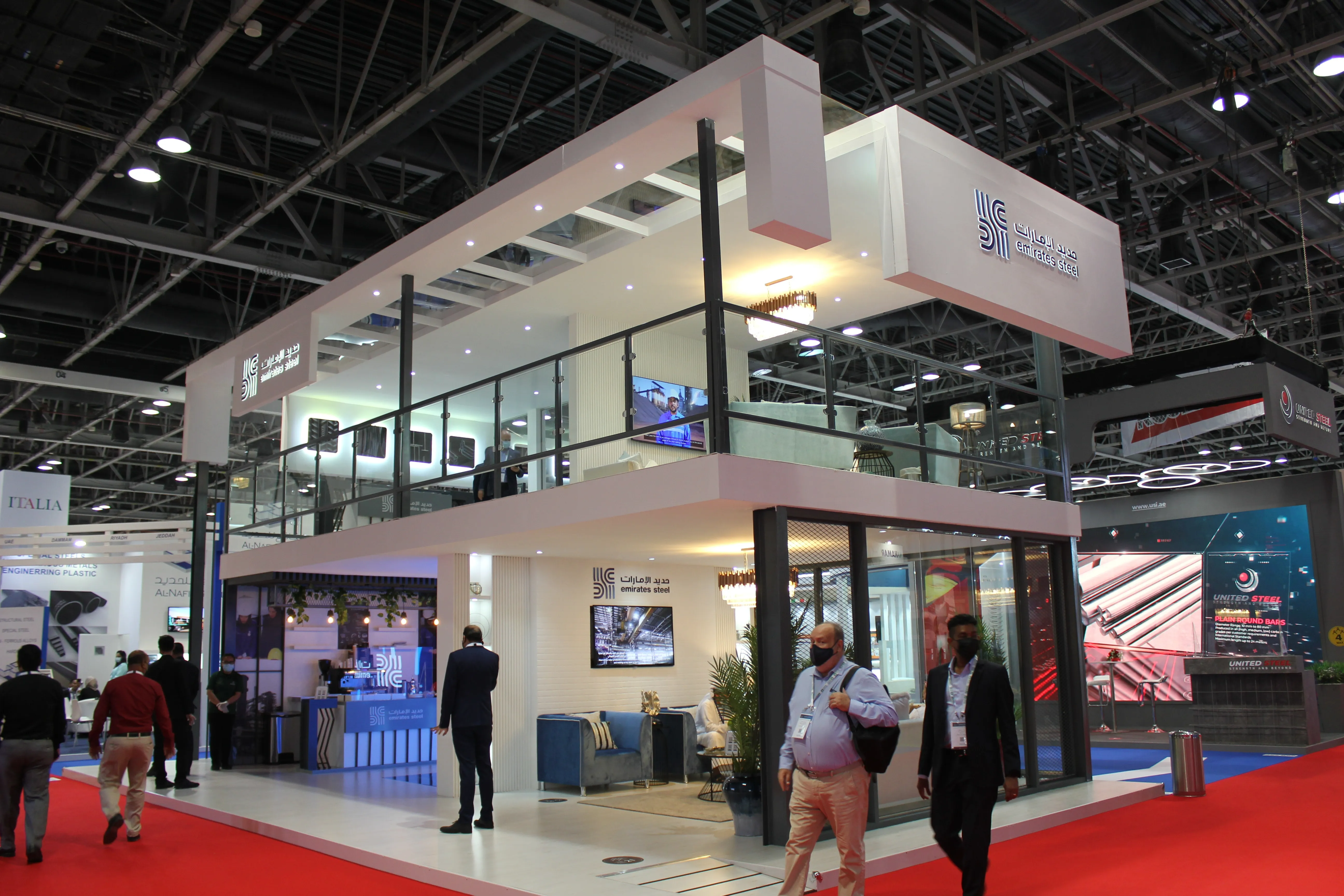 K Show double decker booth at Messe Düsseldorf