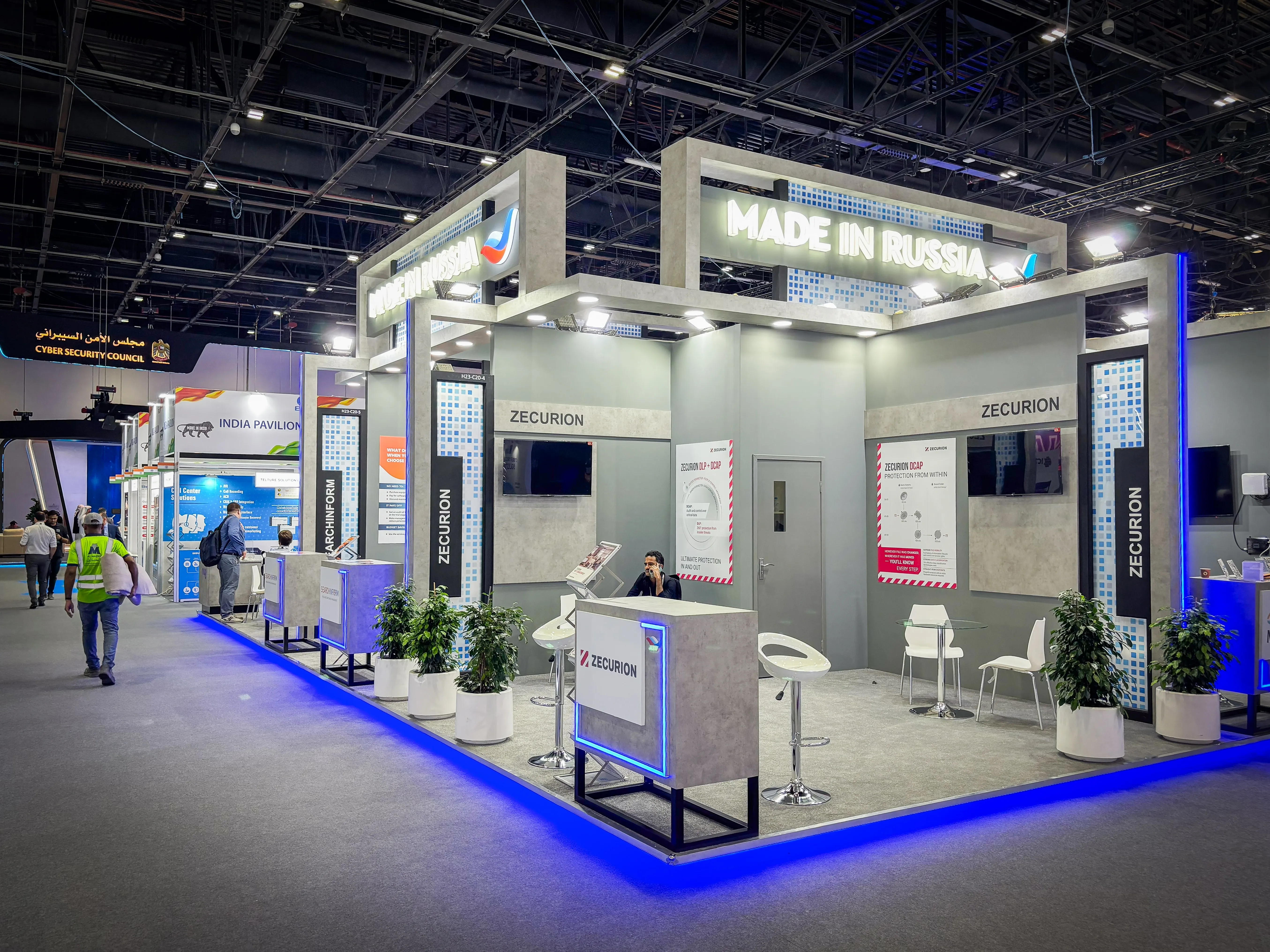 Electronica custom tech booth at Messe München