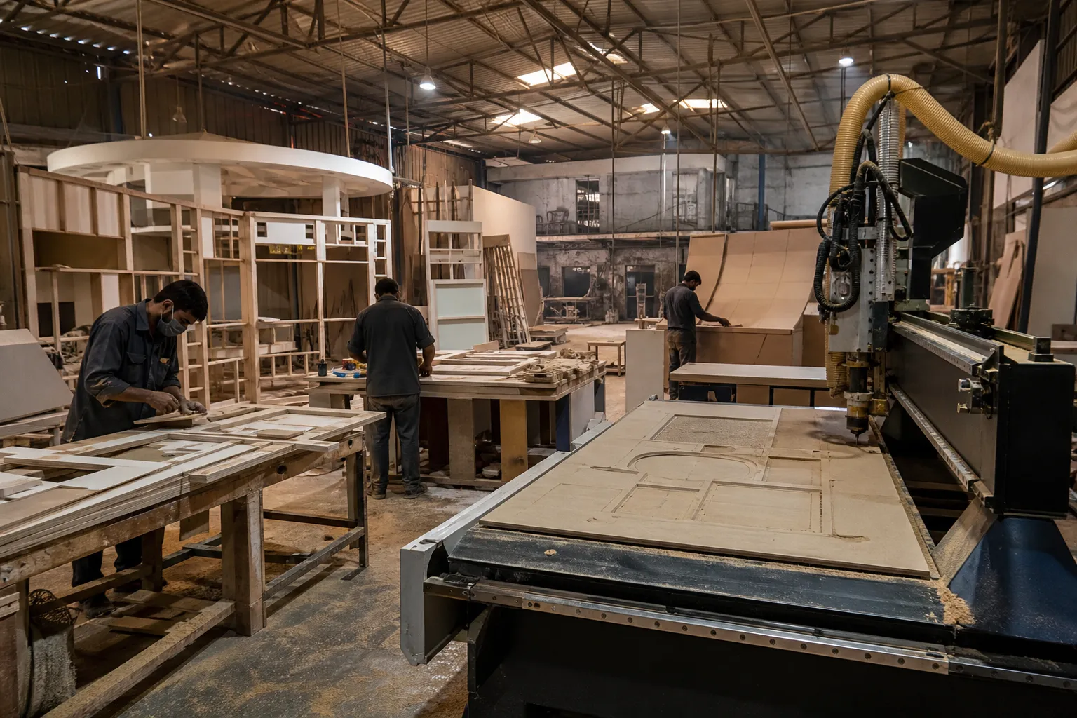 Exhibition booth fabrication workshop